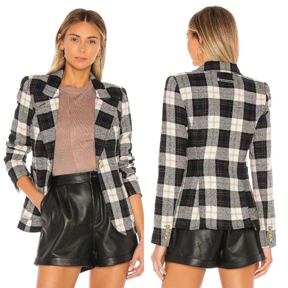 Smythe Jackets & Blazers - Smythe Patch Pocket Duchess Blazer in Black Ivory Plaid